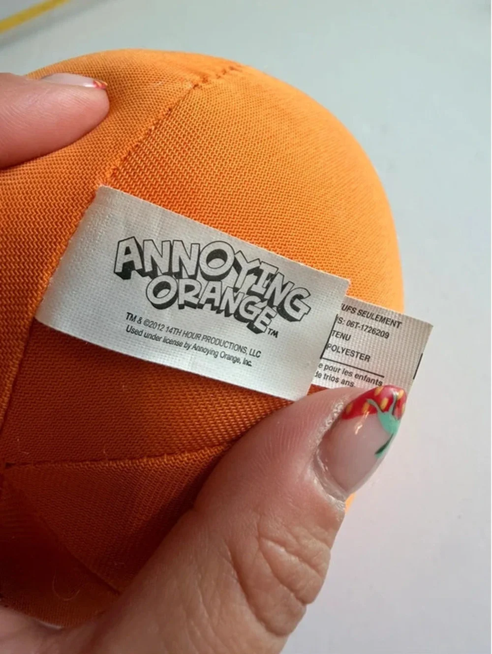 2012 Annoying Orange Talking Plush Toy Nanco Amusement Prize 5